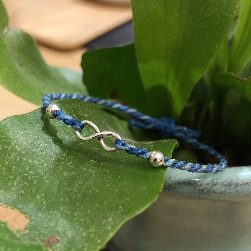 【限量】迷你无限　蜡绳手链 - 手链/手环 - 纯银 多色