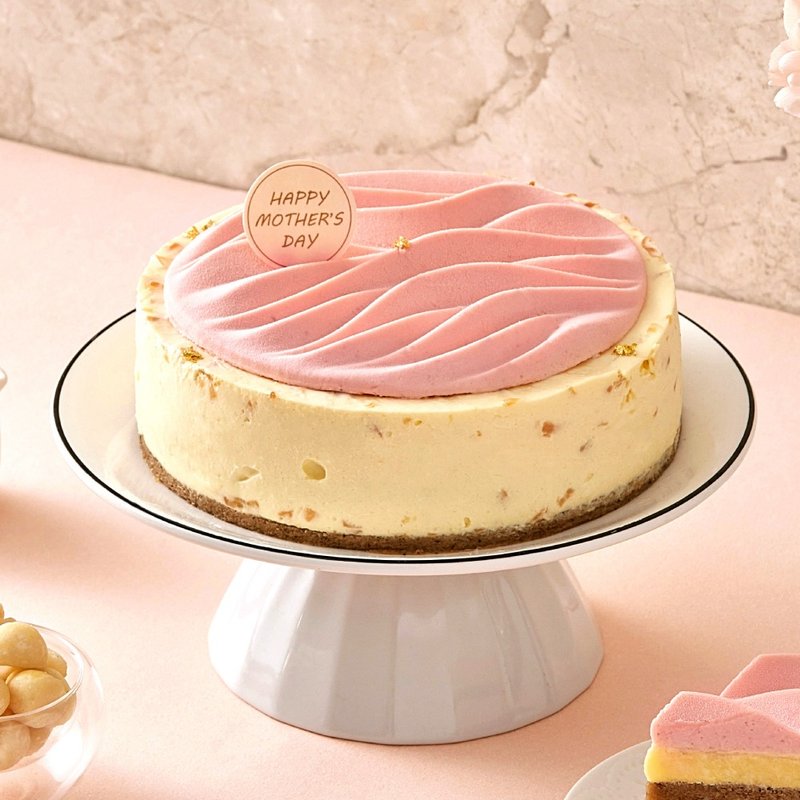 【喜憨儿*母亲节蛋糕】粉红馨意 I 夏威夷豆慕斯蛋糕6寸 - 蛋糕/甜点 - 新鲜食材 