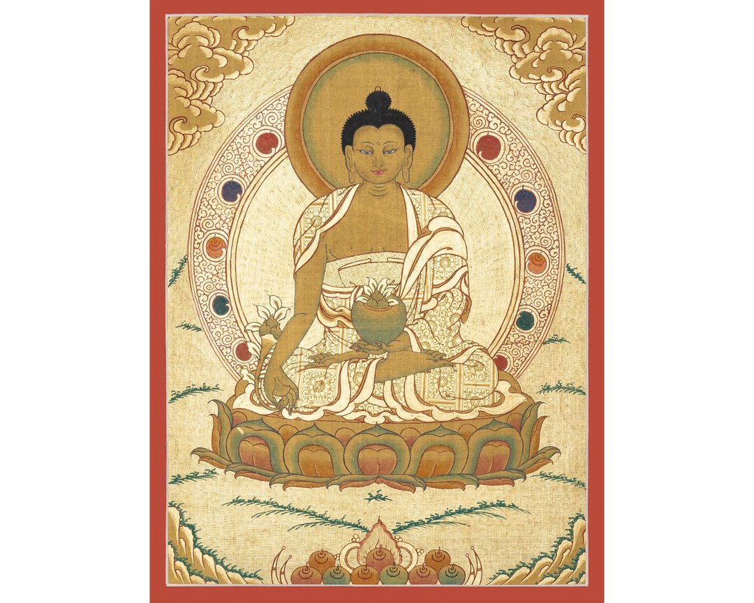古董医药师佛唐卡  古代疗法 - 墙贴/壁贴 - 其他材质 多色