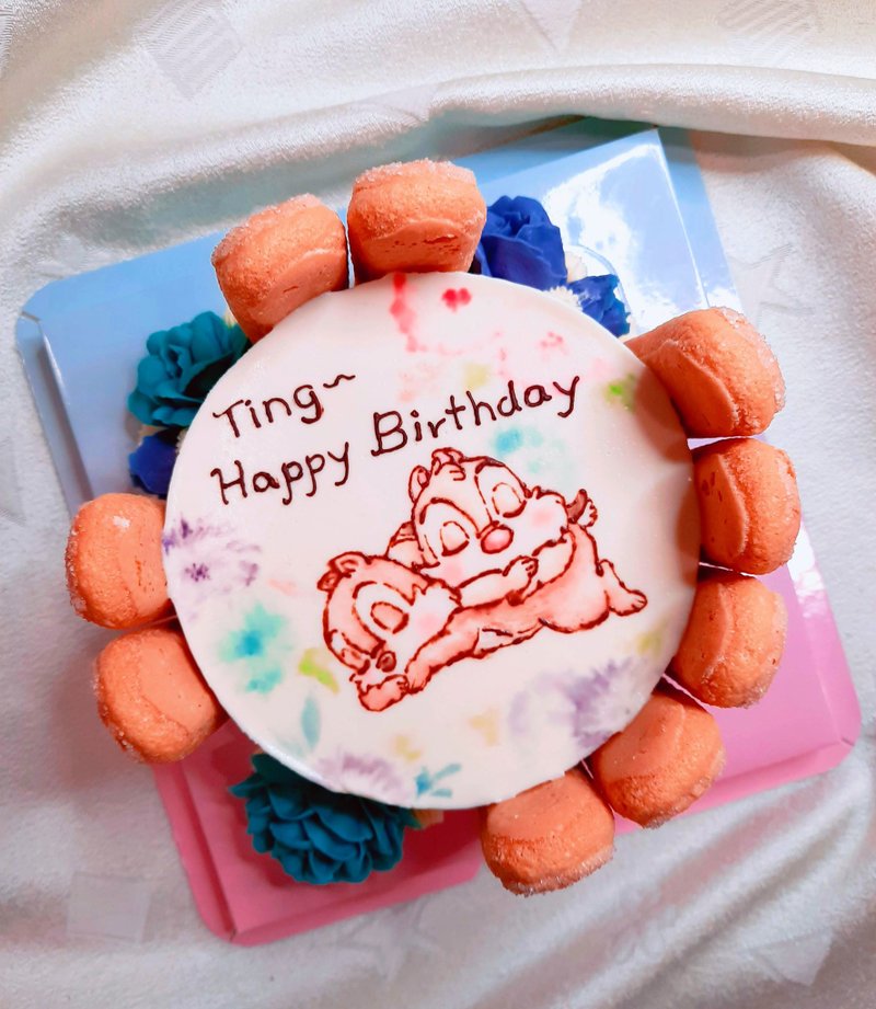 【奶酪勾画-插画】裱花装饰__需报价/可宅配/自取/北市配送 - 蛋糕/甜点 - 新鲜食材 粉红色