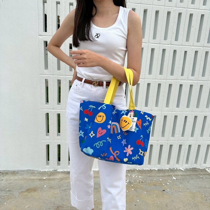 Wyllabrand Big Baguette 包 Playful Joy 蓝色 - 其他 - 其他材质 蓝色