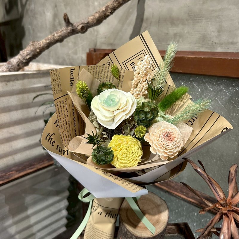 清新感索拉花束/绿意 - 植栽 - 植物．花 