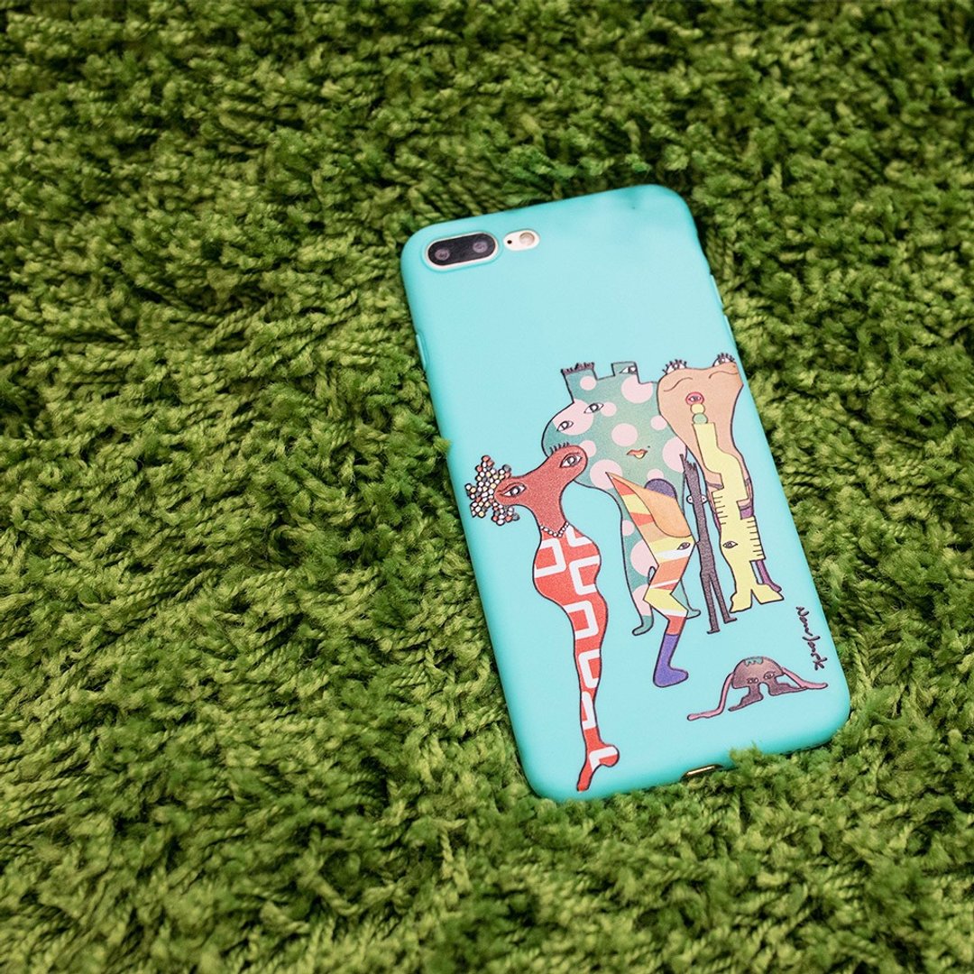 iPhone 8 / 7 / SE 2 (4.7寸) 小资族浅浮雕保护背套 春绿色 - 手机壳/手机套 - 塑料 绿色