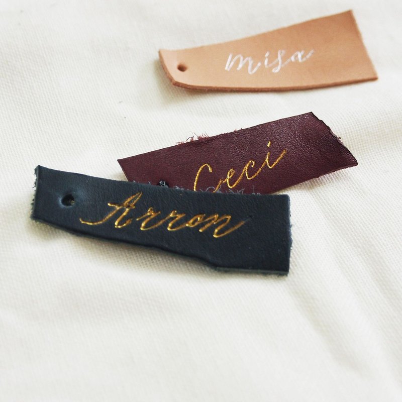 Mstandforc 定制化 烫金皮革匙扣 钥匙圈｜礼物 - 钥匙链/钥匙包 - 真皮 