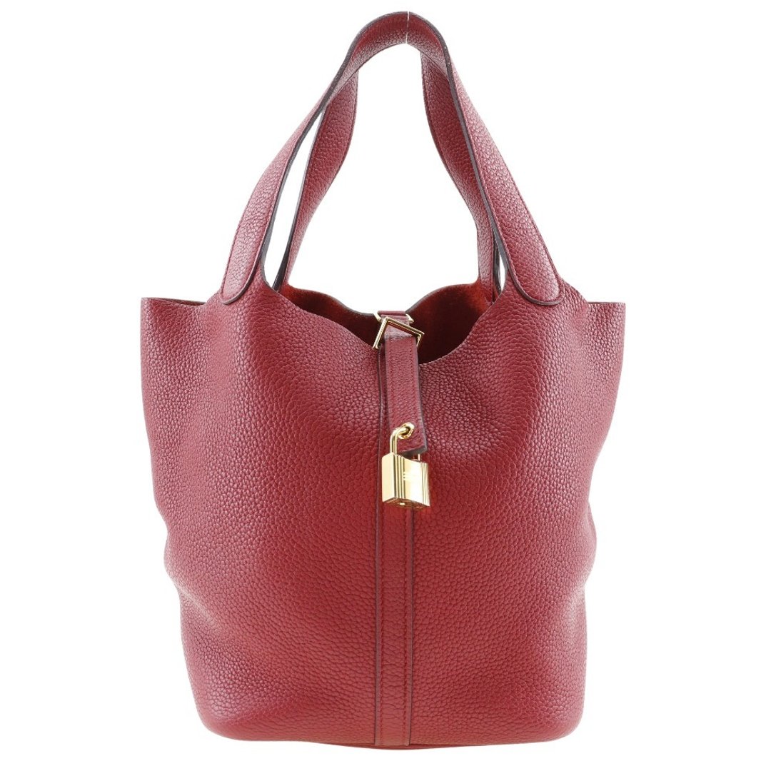 【日本直送】爱马仕 HERMES Picotin Lock MM 手提包 Taurillon Clemence 牛皮 红色 D 女仕【二手】 - 手提包/手提袋 - 真皮 红色