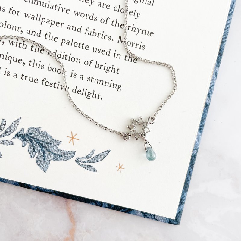 银色 / 天方夜谭 / 捷克玻璃颈链 SV004S - 锁骨链 - 其他金属 银色