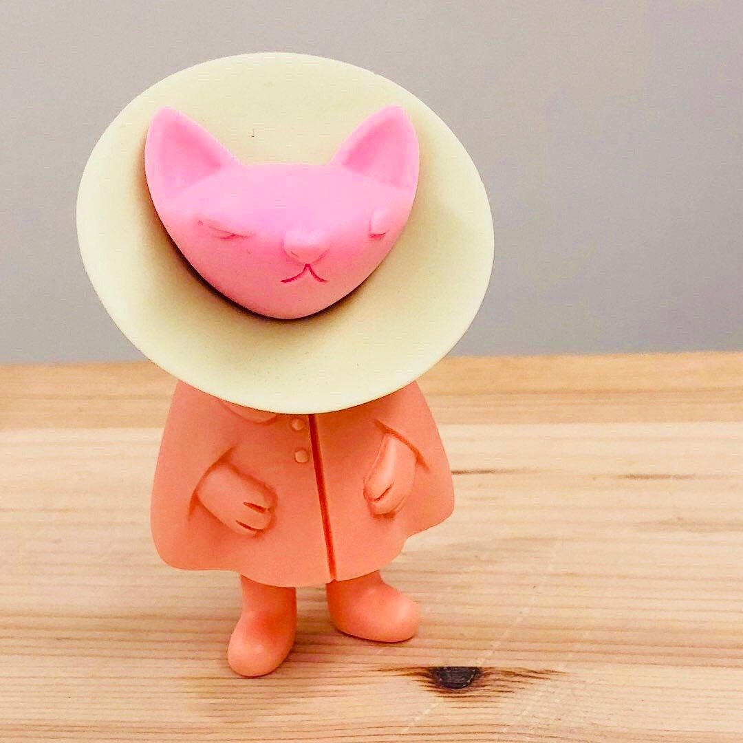 诺拉 混搭色版 mx16 猫咪 手工 原创公仔 摆饰 玩具 - 玩偶/公仔 - 塑料 粉红色