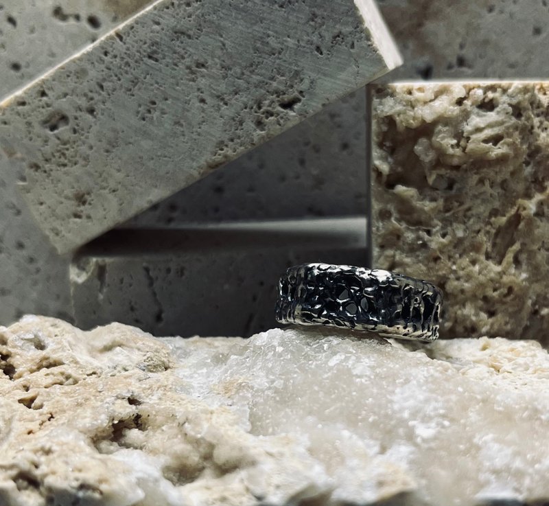 空三角戒指 - 戒指 - 银 