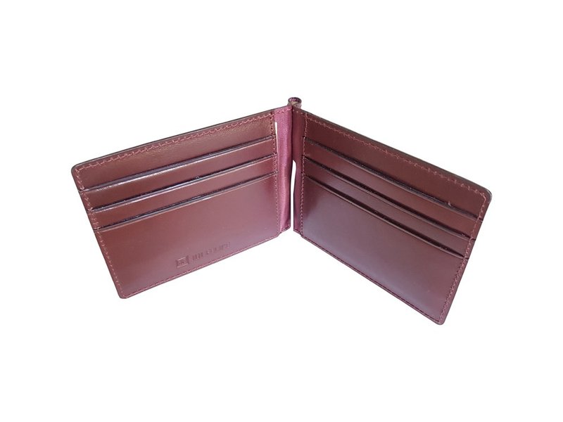 Money clip - 皮夹/钱包 - 真皮 红色
