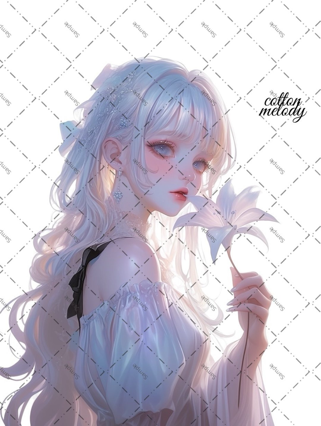 original sticker no.2025 人物贴纸 原创贴纸 原创人物贴纸 装饰贴纸 cotton melody - 贴纸 - 纸 