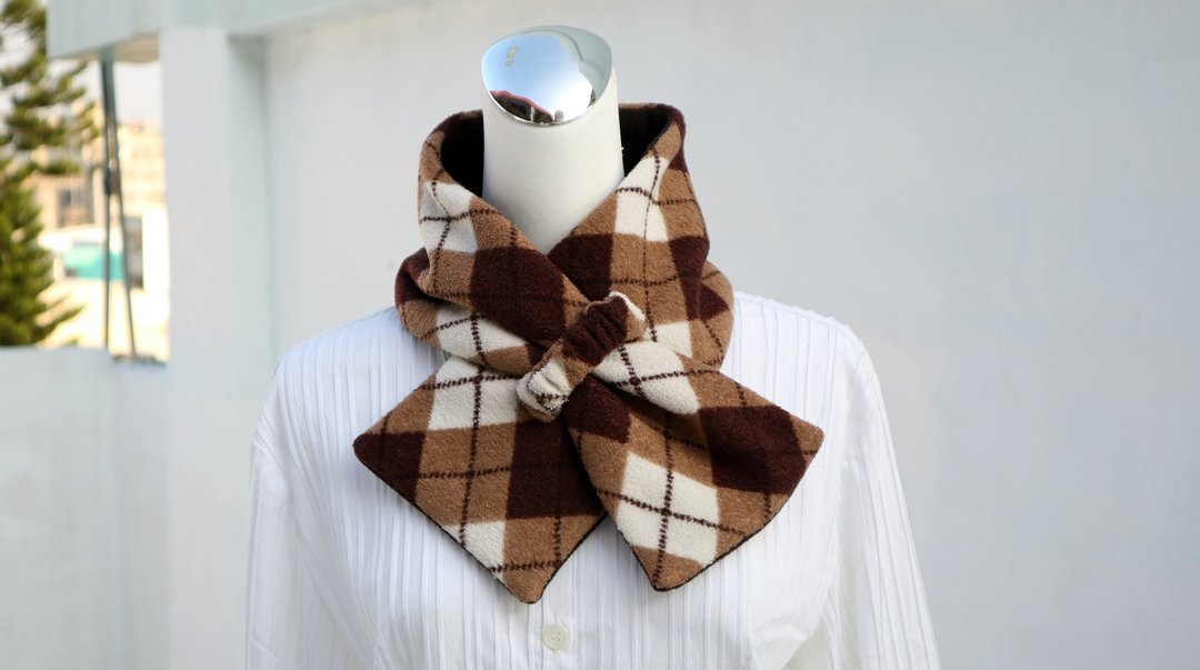 可调式短围巾.scarf 保暖围脖 双面双色 大人.小孩均适用 *SK* - 围巾/披肩 - 其他材质 多色