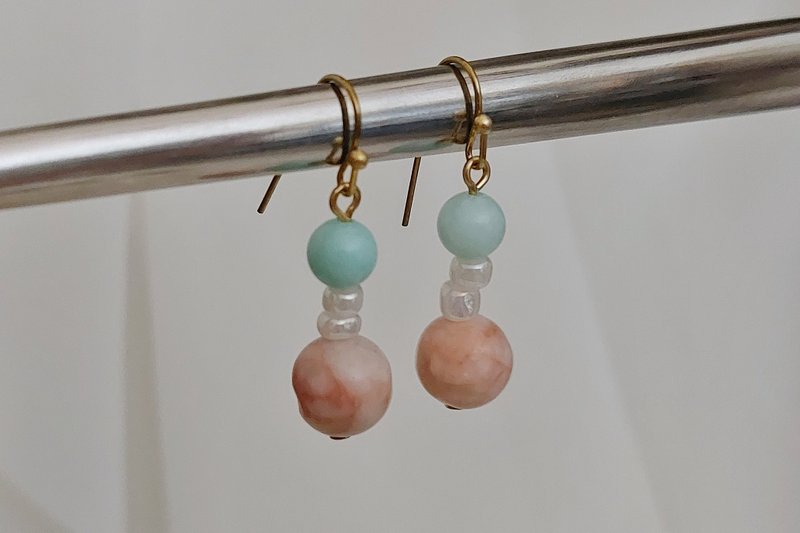 地仙 L'IMMORTEL chill系列 #08 垂坠耳饰 可改夹 - 耳环/耳夹 - 宝石 多色