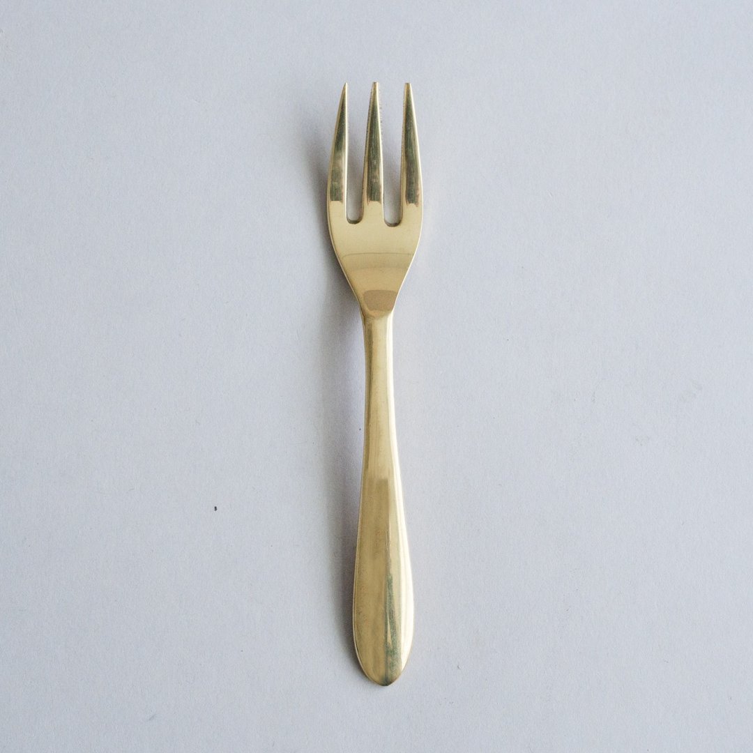 Brass cutlery / medium fork - 餐刀/叉/匙组合 - 铜/黄铜 