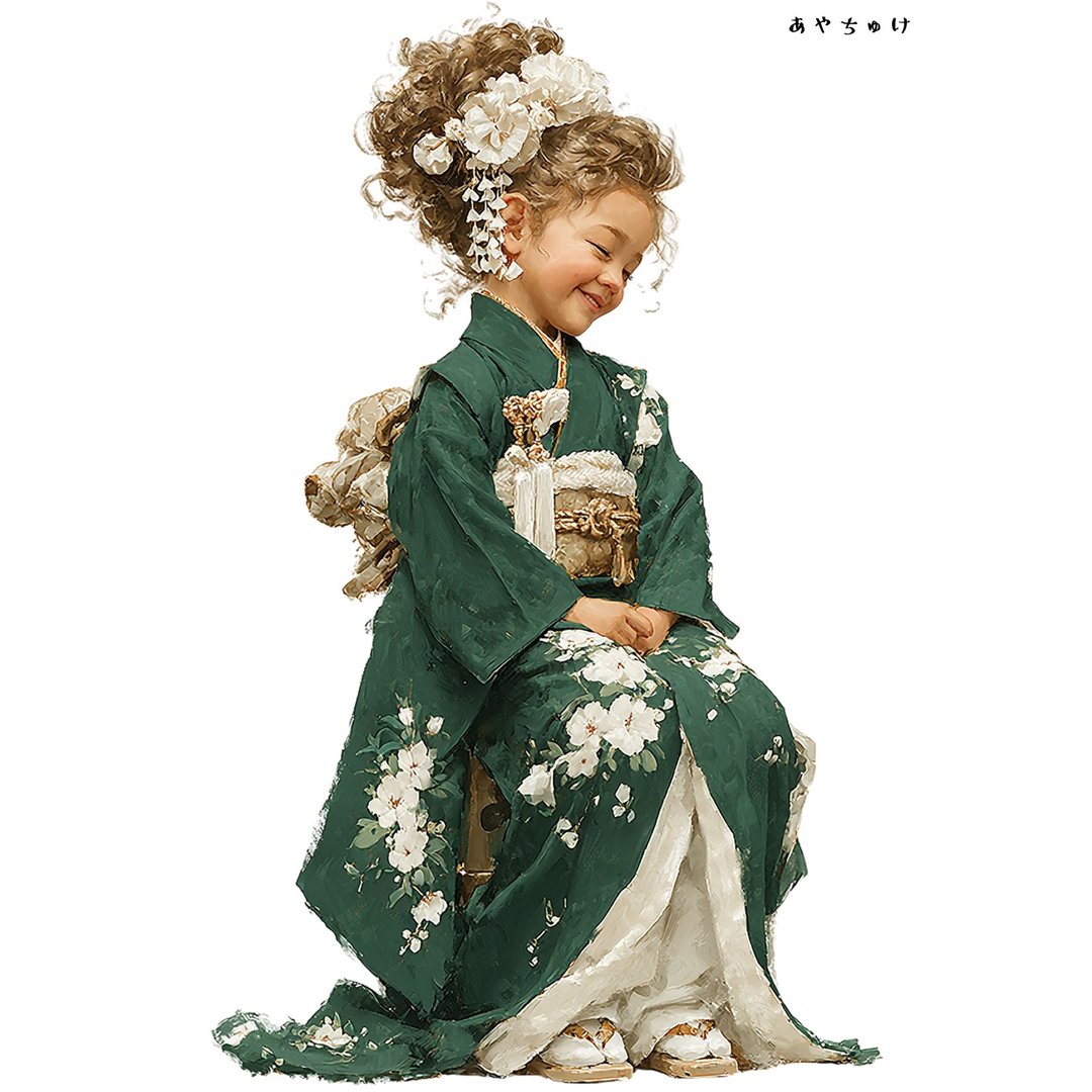 【12月新品4】07-114-0221 人物贴纸 和服复古 - 贴纸 - 纸 