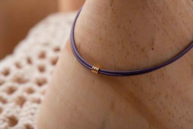 \| Charlene 莹丝手绳 |/ - 纯银。黄铜。手链。手环。A款66S。 - 手链/手环 - 丝．绢 紫色