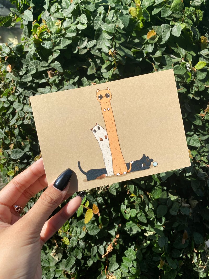 【 波波粒娜.贝贝.鲁多 】万用卡 - 卡片/明信片 - 纸 卡其色