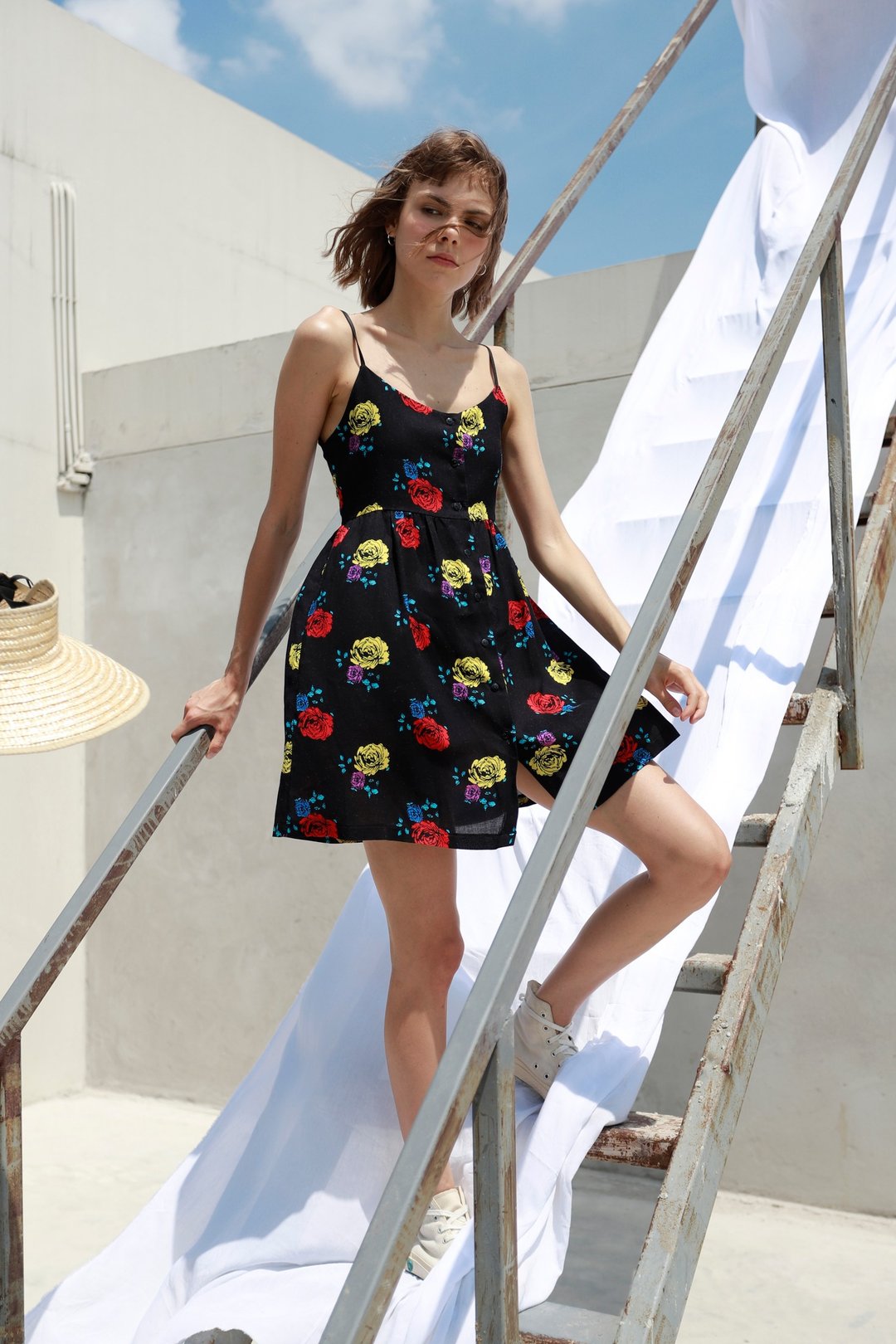 Aprilpoolday / ROSES DRESS / Black - 洋装/连衣裙 - 其他材质 黑色