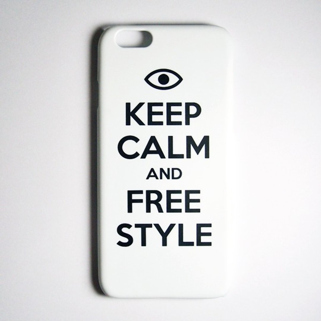 SO GEEK 手机壳设计品牌 THE KEEP CALM GEEK FREE STYLE款(白) - 手机壳/手机套 - 塑料 白色
