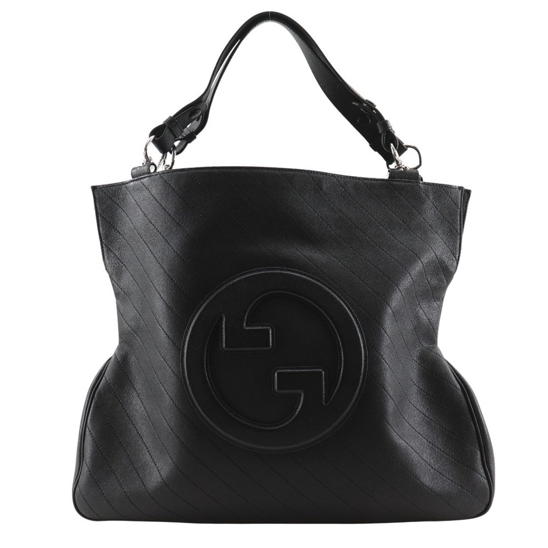 【日本直送】Gucci GUCCI GG Blondie 托特包 751516 小牛皮 黑色 女性【二手】 - 手提包/手提袋 - 真皮 黑色