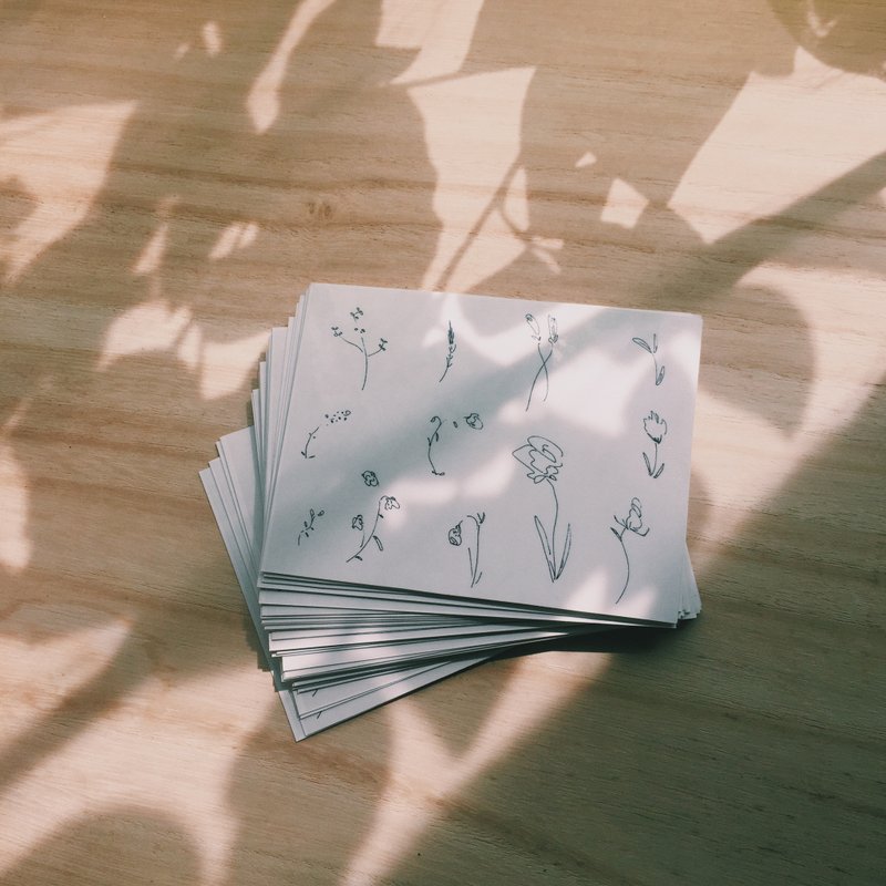 草花 纹身贴纸 - 纹身贴 - 纸 黑色