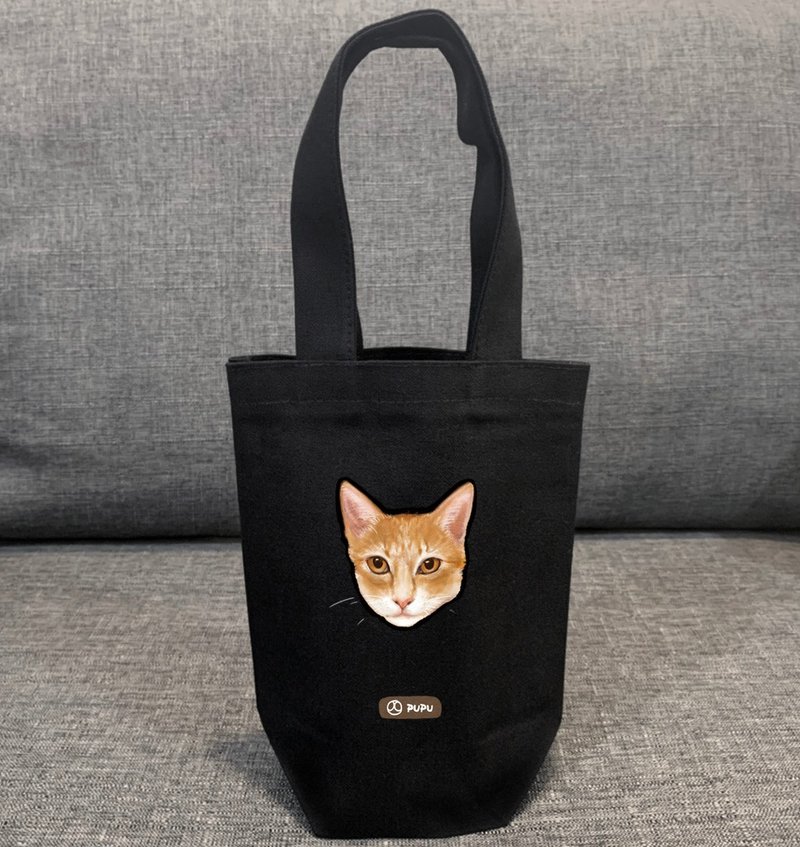 猫咪系列—橘猫大头-猫奴—台湾制棉麻-提袋-—苍蝇星球 - 手提包/手提袋 - 棉 