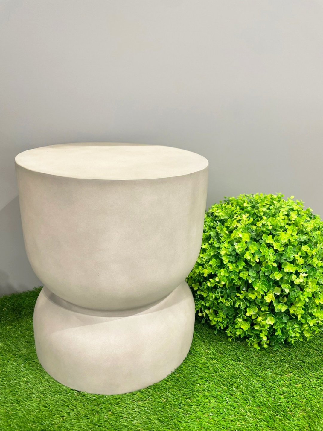水泥色圆墩户外休闲椅/茶几桌/边桌/矮凳/陈列台/非水泥制 - 其他家具 - 其他人造纤维 