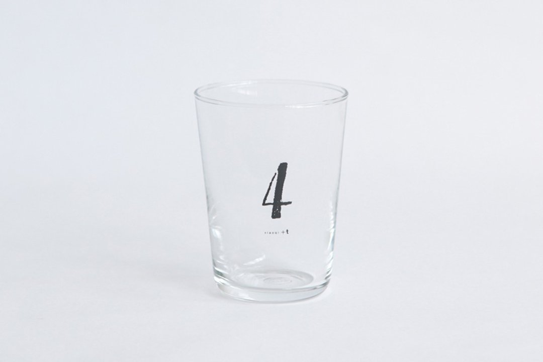 【+t企划】数字杯-黑 4 - 玻璃杯 - 玻璃 透明