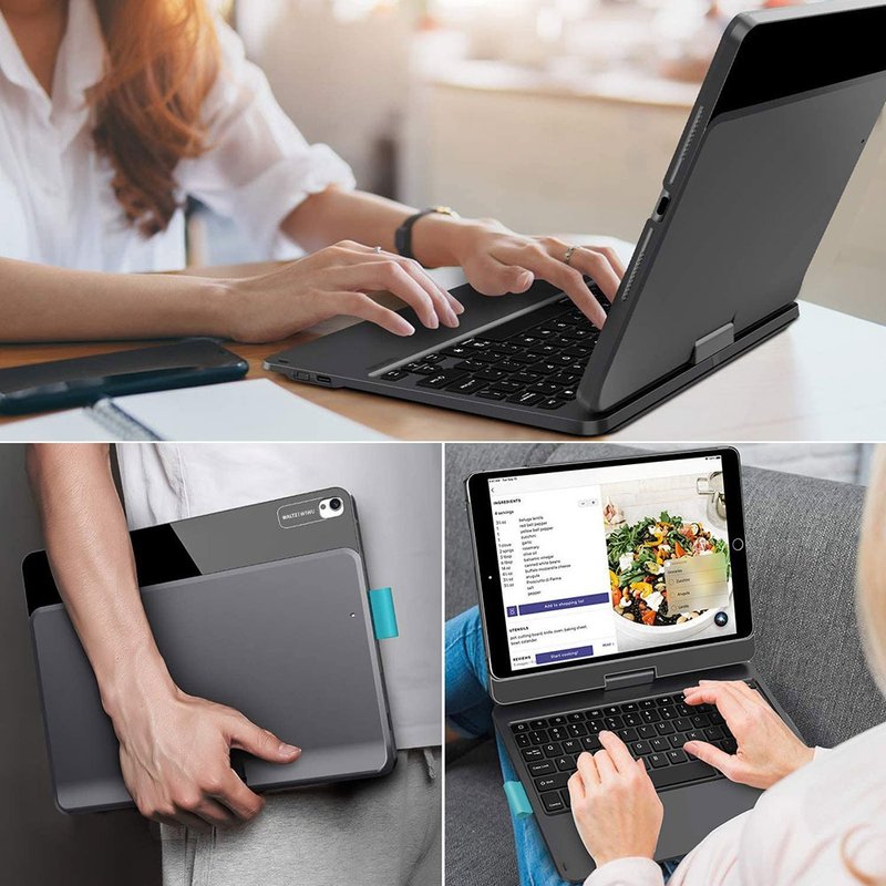 Wiwu-Waltz旋转键盘-适用于iPad Pro - 电脑配件 - 硅胶 