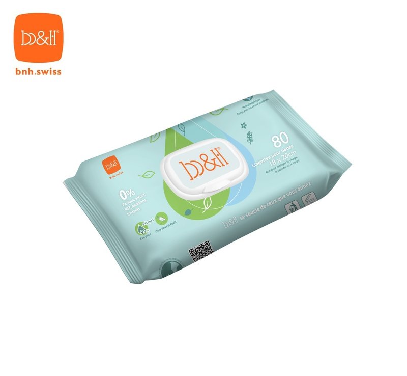 b&h 99%纯水加厚特大婴儿柔湿巾(含芦荟萃取液 - 无酒精) 80片 - 其他 - 其他材质 白色