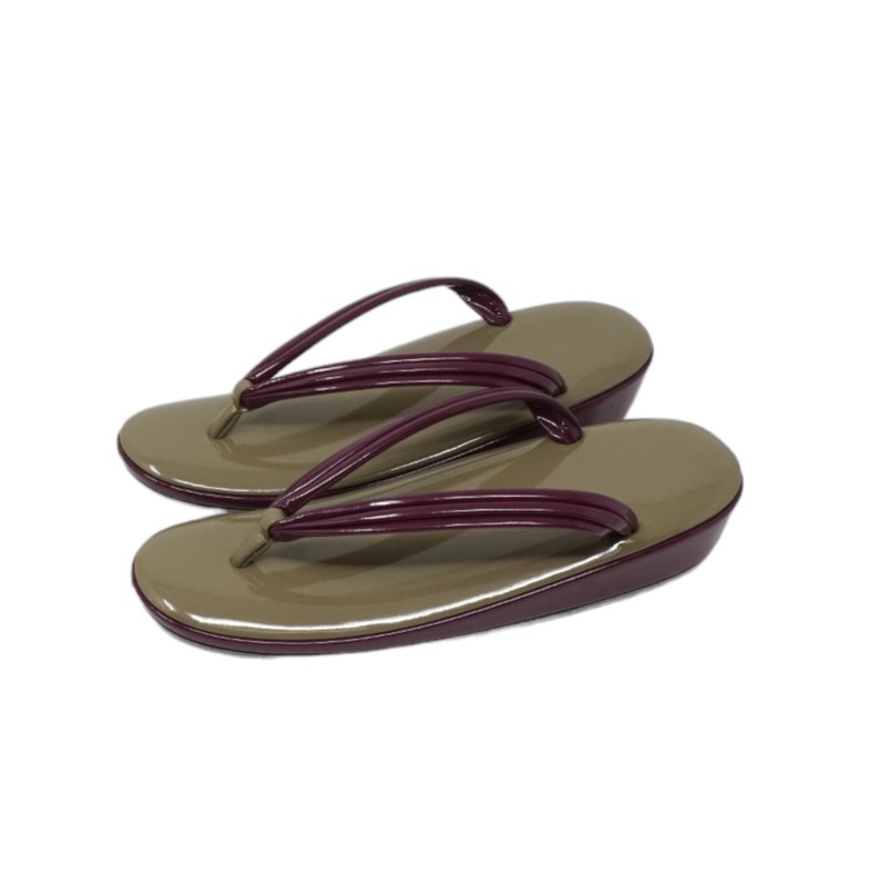 皮草履 时髦鞋履 双色调 - 其他女款皮鞋 - 真皮 绿色