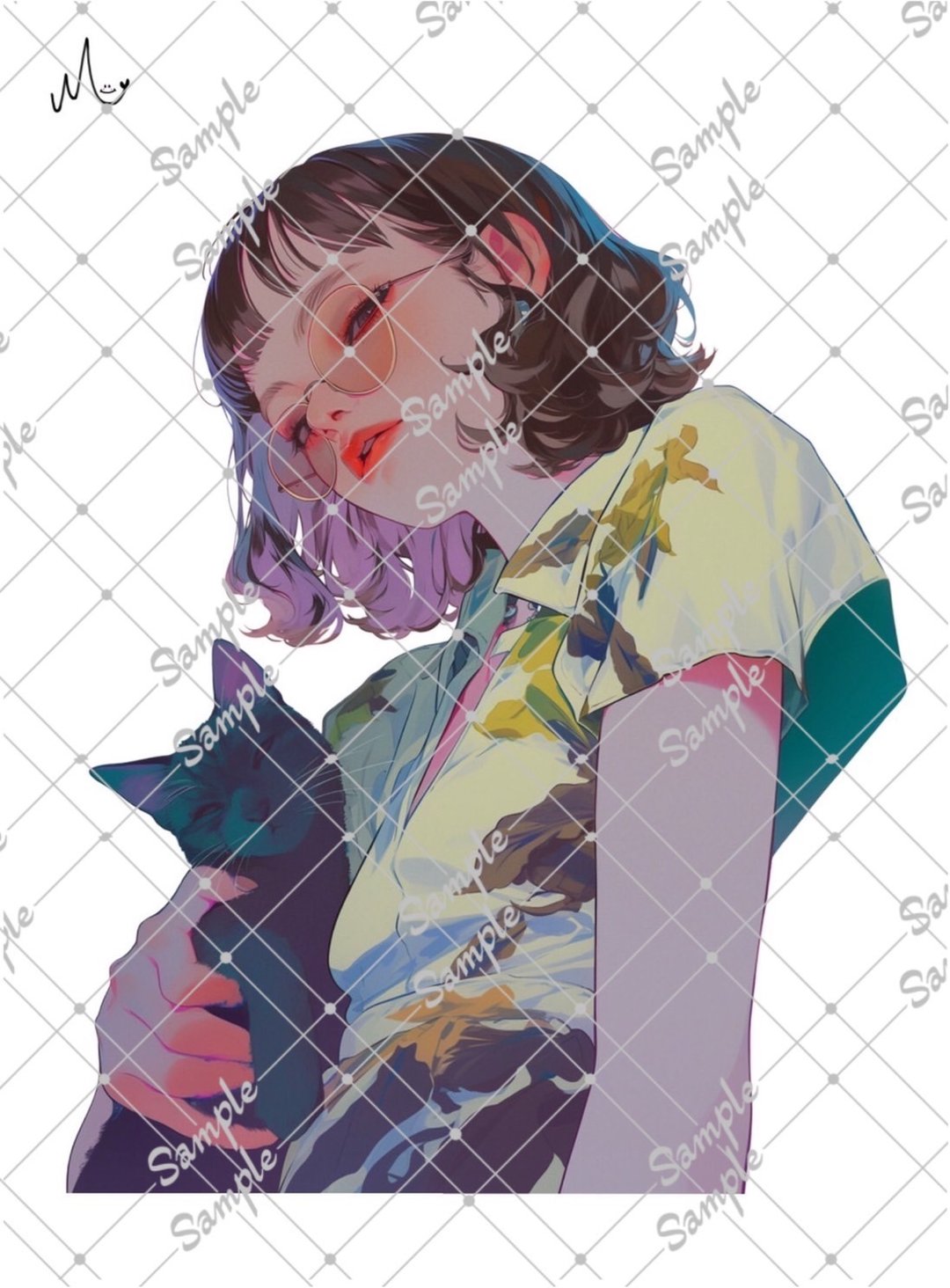 原创人物贴纸 10月新品 - 贴纸 - 纸 