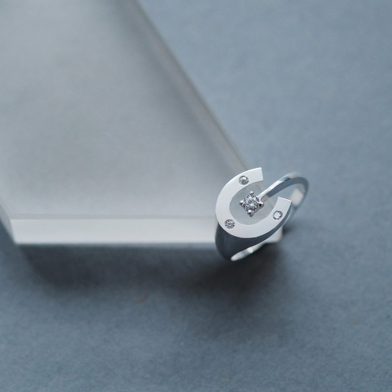 双色 宽版 戒指 925银 - 戒指 - 其他金属 银色