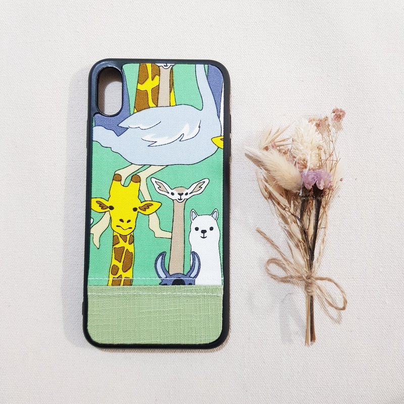 【长颈族】Iphone XS MAX手机壳 最后一个 - 手机壳/手机套 - 棉．麻 绿色