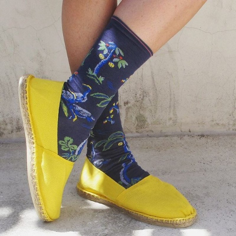 Bonne Maison法国袜-森林小夜曲 - 袜子 - 棉．麻 