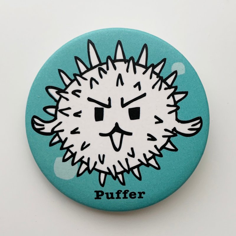 胸章海洋系列- 容易亢奋的河豚 | MonkeyCookie - 徽章/别针 - 塑料 