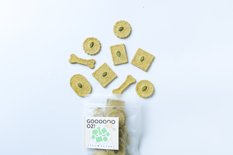 联名 GOOOOOOOZ! 饼干系列-有鷄燕麦饼-花椰菜口味 - 零食/点心 - 其他材质 绿色