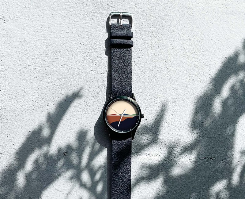 插画X手表 - 时间的岛屿 #2 - 男表/中性表 - 其他金属 多色