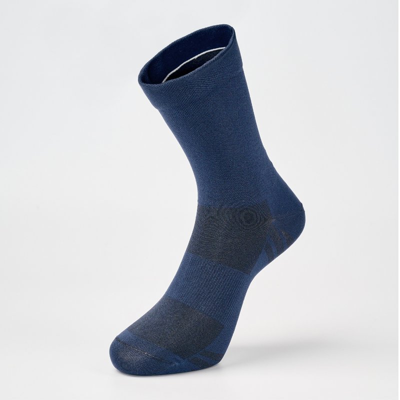 SPRINT 机能自行车中筒袜 - 深蓝(M、L) - 袜子 - 棉．麻 蓝色