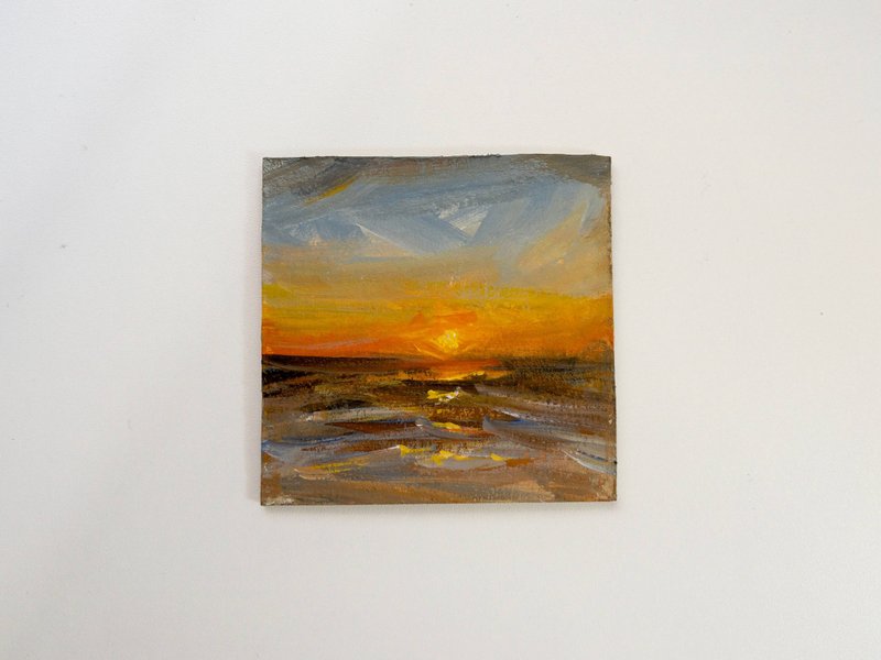 【一个陶醉的小画面】原画 之 夕阳 系列 手绘 空间装饰 - 海报/装饰画/版画 - 纸 