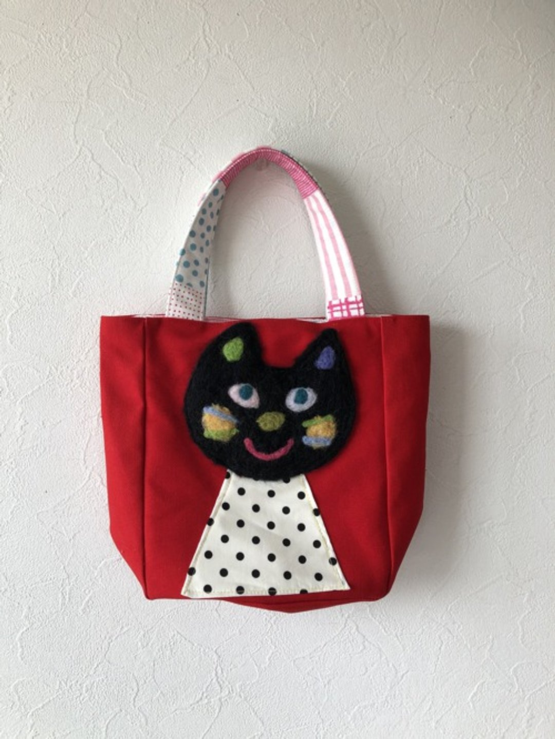 Mini bag cat - 手提包/手提袋 - 羊毛 