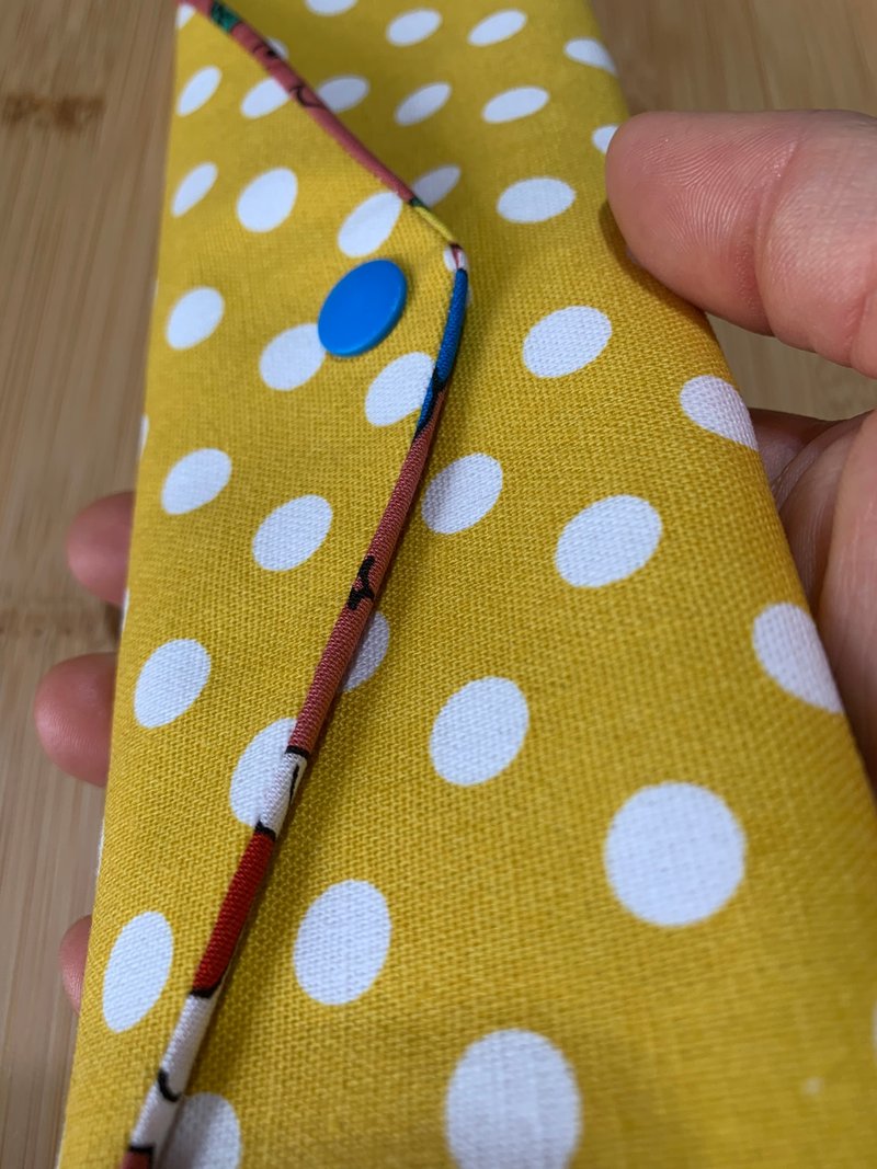 文青风环保纯棉筷袋 ~ 法斗的梦想 萌宠 日本 潮物 收纳 手作餐具 - 收纳用品 - 棉．麻 黄色