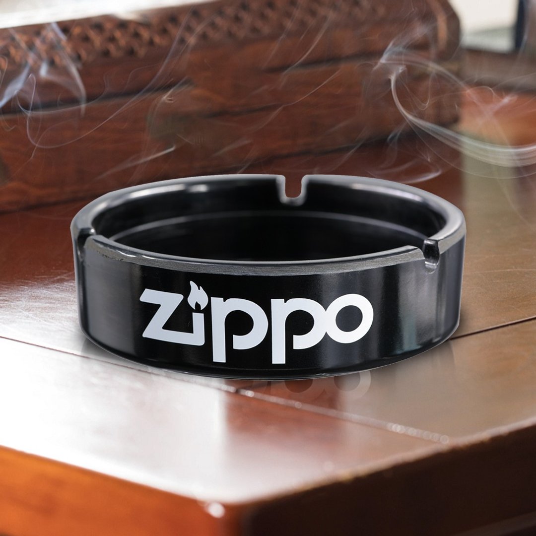 【ZIPPO官方旗舰店】黑色耐用菸灰缸 ZAT-L ZAT-S - 其他 - 其他材质 