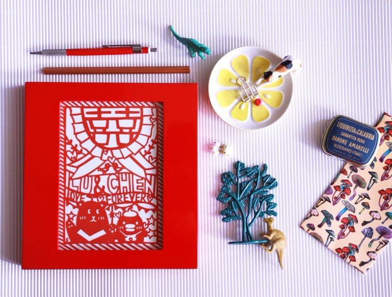 【纸好太太】定制化喜帖/婚礼订制/喜帖设计/囍/定制化/纯手工订制 - 喜帖 - 纸 红色