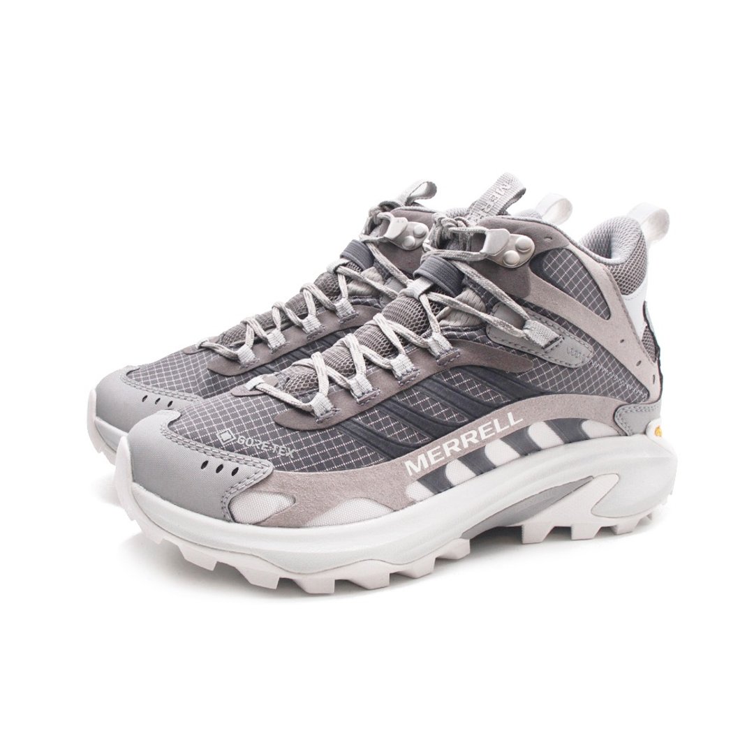 MERRELL MOAB SPEED 2 MID GORE-TEX防水轻量登山高筒鞋 -灰白 - 女款运动鞋/球鞋 - 防水材质 