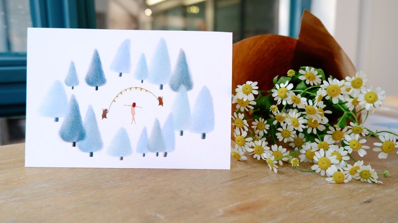 【我和熊有个约会】 明信片 - 卡片/明信片 - 纸 