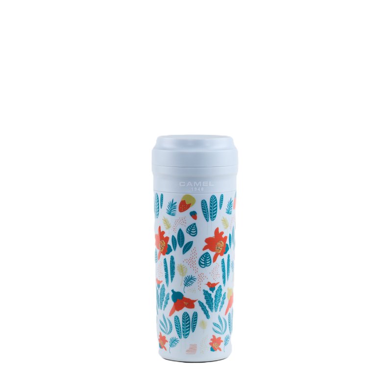 骆驼牌 350ml 玻璃胆真空保温杯胶壳胶盖 - 花卉系列 (木棉花 KP) - 保温瓶/保温杯 - 其他材质 灰色