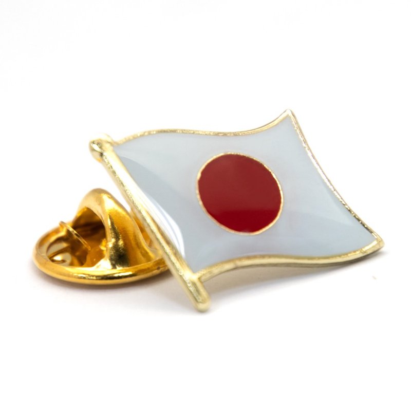 Japan 日本 国家胸针 国家饰品 爱国 国旗别针 辨识 西装 时尚 - 胸针 - 其他材质 多色