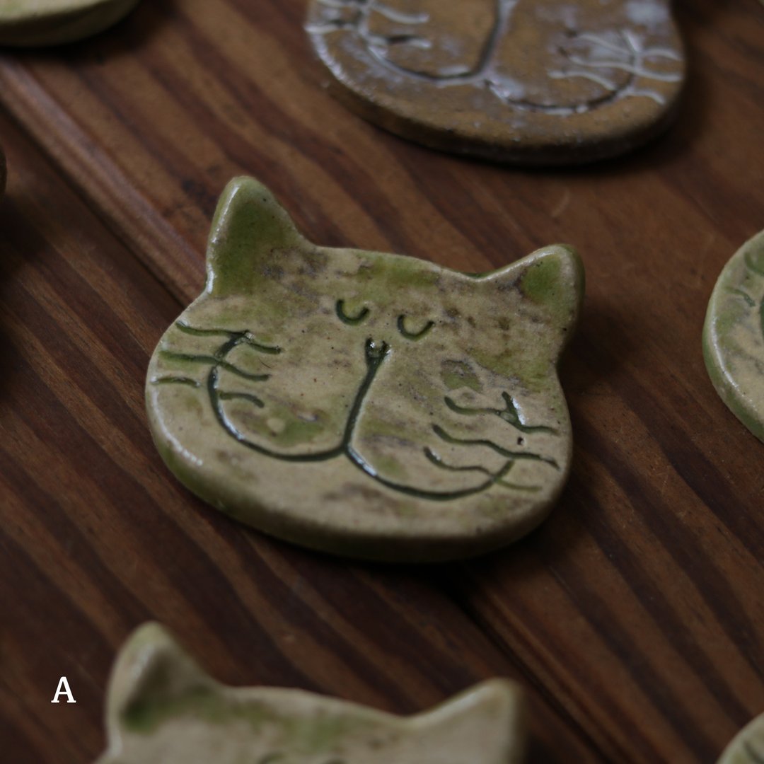 吉普猫 陶瓷 筷架 / 画笔架 - 摆饰 - 陶 