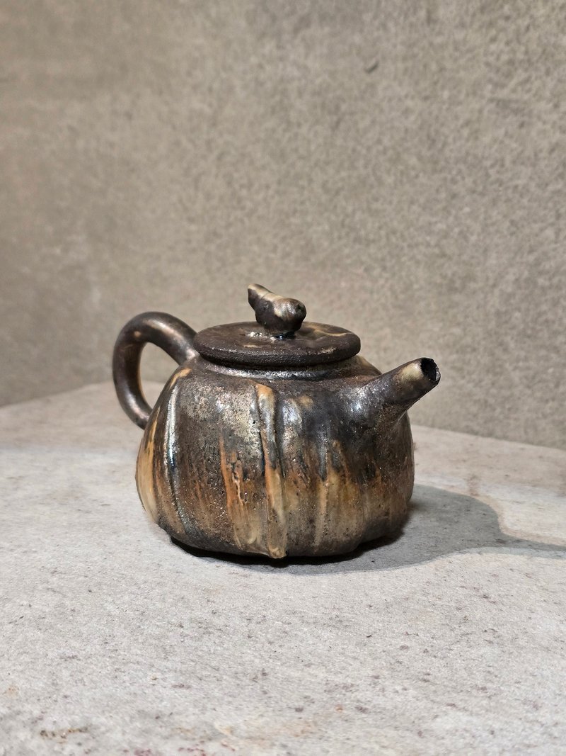 柴烧陶 / 茶壶 - 茶具/茶杯 - 陶 黑色