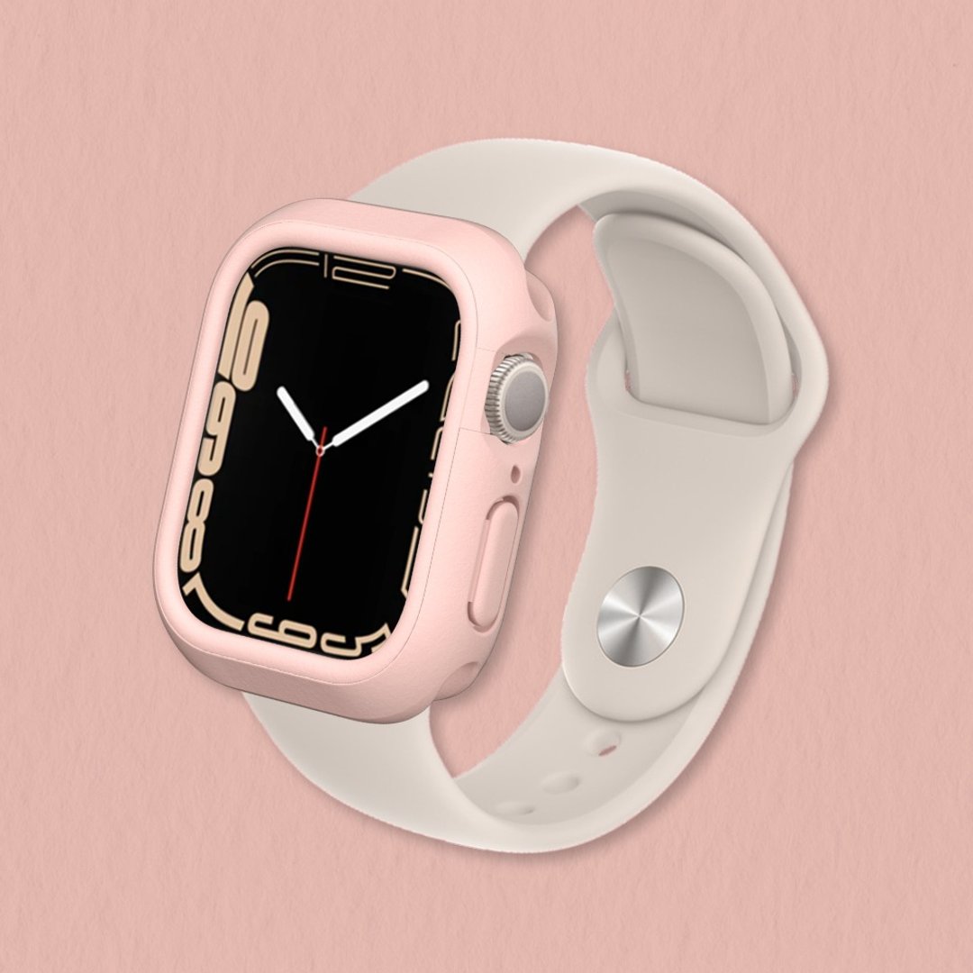 Apple Watch SE3/9/8/SE2/7/6/SE/5/4 边框保护壳-樱花粉 - 数码小物 - 其他材质 粉红色